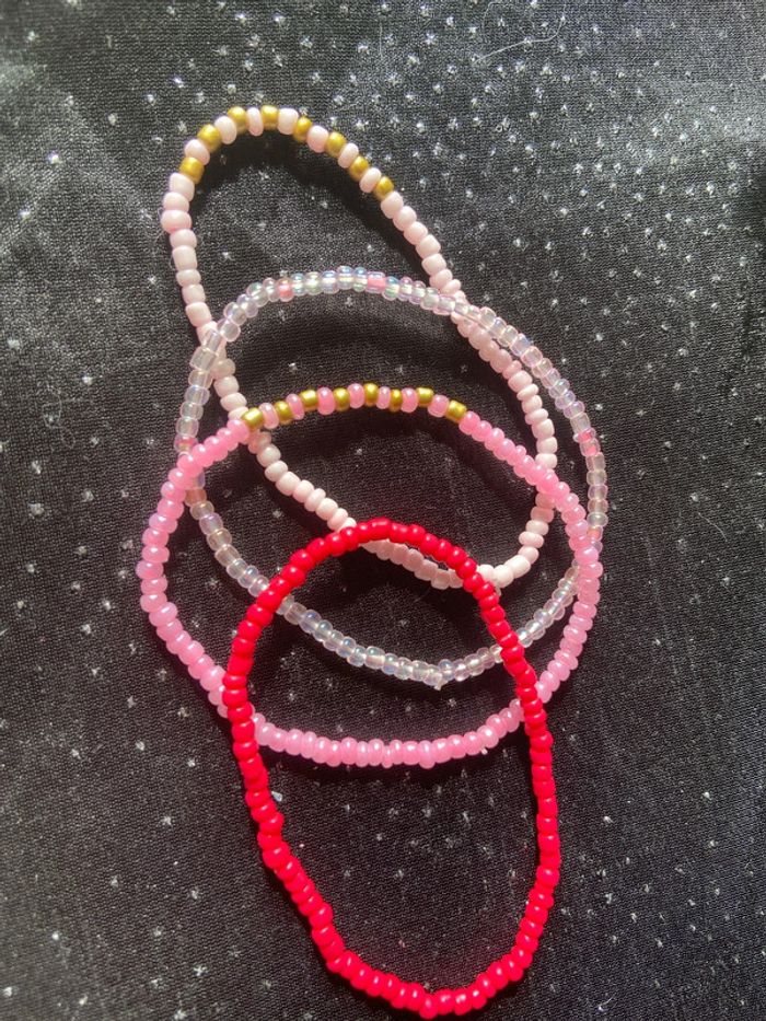 Bracelets dégradés roses - photo numéro 2