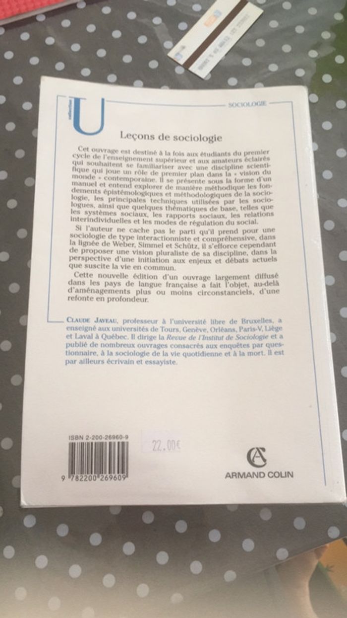 Leçons de sociologie - photo numéro 2