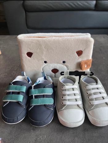 Chaussons garçon 1/6 mois