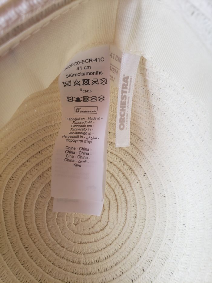 Chapeau 🎀 Orchestra 3-6 mois 2€ - photo numéro 5