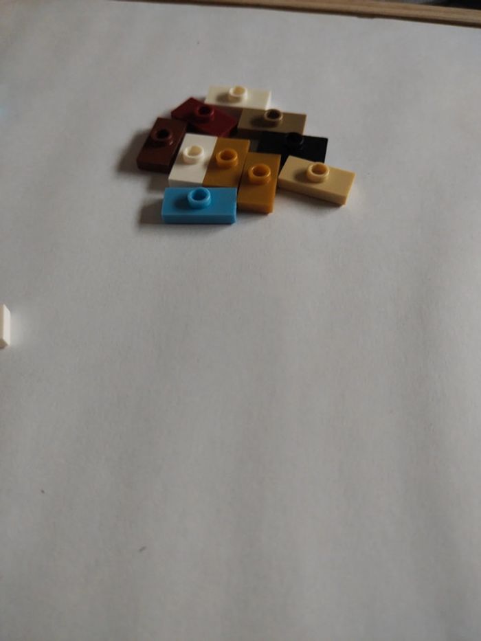 Lego lot 27 plats modifié 1x2 réf 3794 et 15573 - photo numéro 5