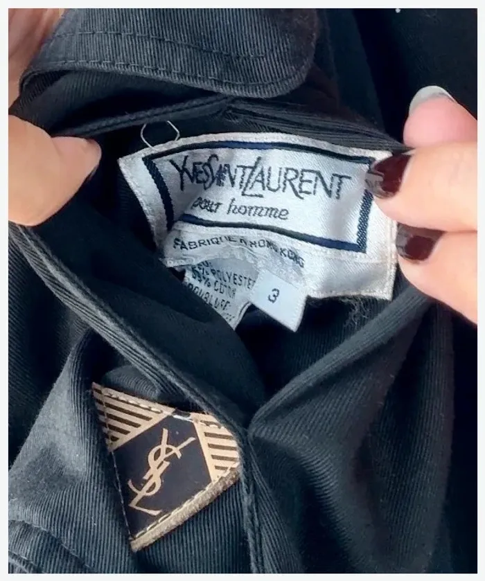 Blouson Yves Saint Laurent XL réversible noir et rouge - bon état - photo numéro 8