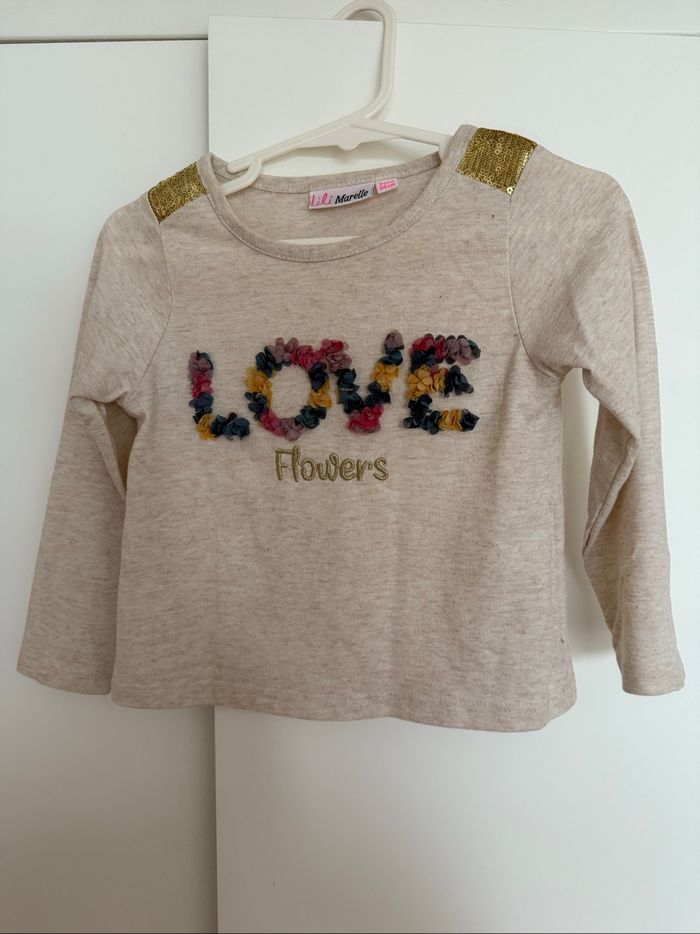 T-shirt manches longues Lili Marelle - 3 ans - photo numéro 2