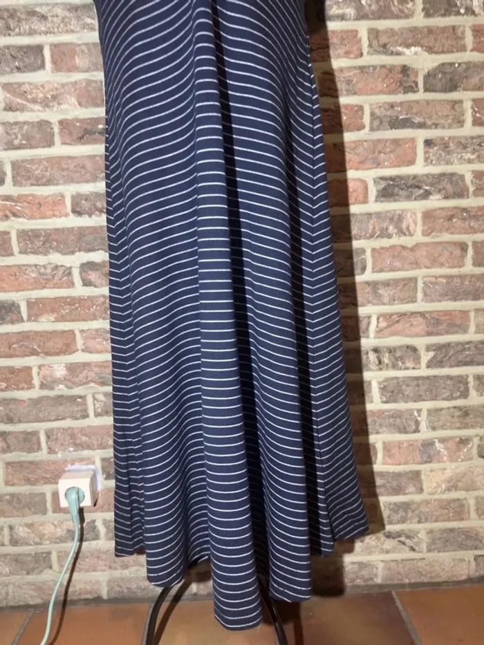 Robe longue Esprit bleu et blanche lignée Taille F : L - photo numéro 7