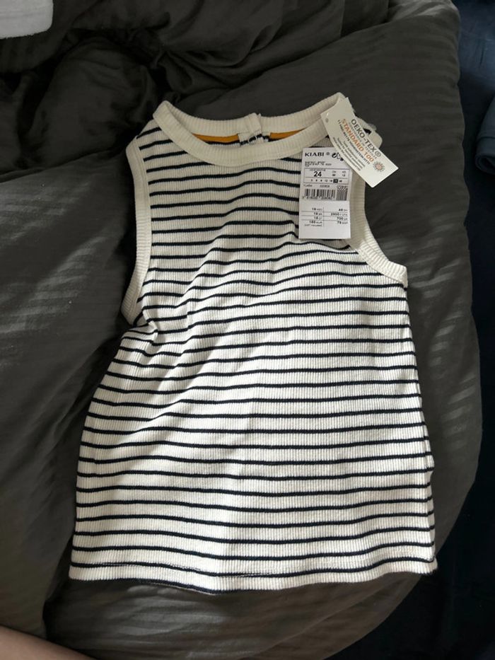Débardeur marinière Kiabi 24 mois