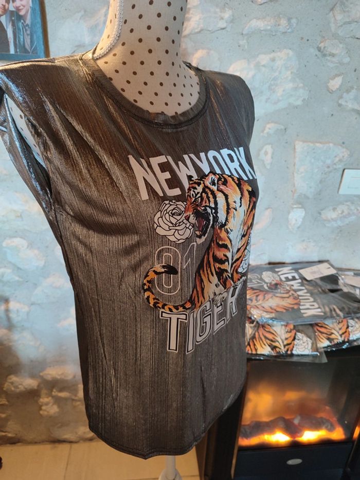 T shirt imprimé tigre - photo numéro 2
