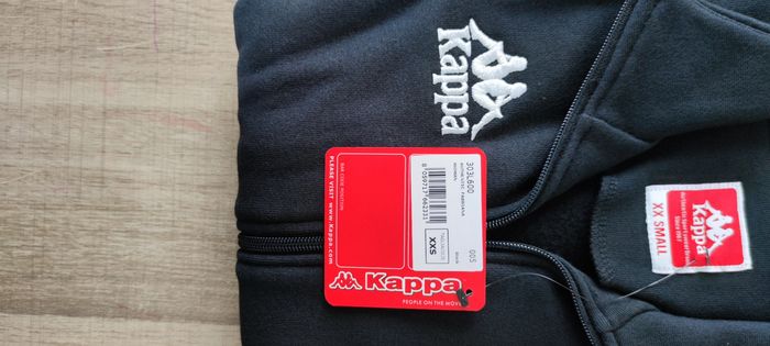 Veste Kappa femme XXS noire neuve Fabbiana coton polyester - photo numéro 3