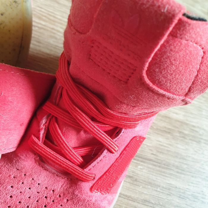 ⭐ Baskets Tubular Adidas en daim a scratch rouge pointure 25 ⭐ - photo numéro 10