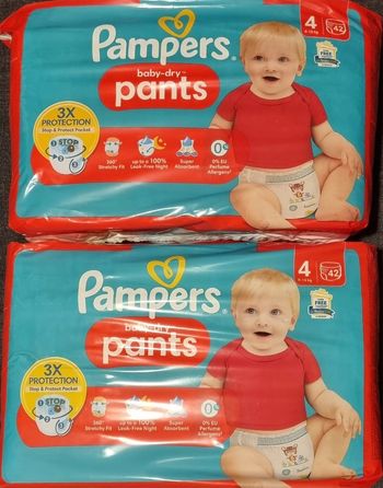 Couches Pampers baby-dry pants taille 4