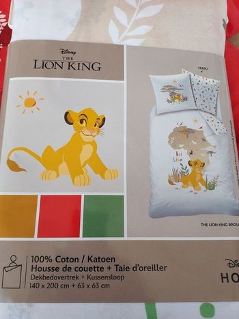 Housse de couette le roi lion