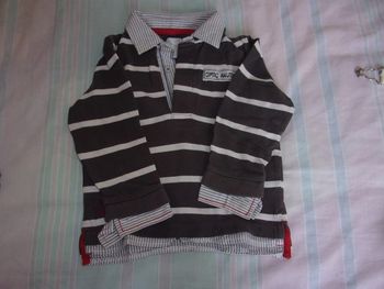 Polo Manches Longues Obaibi Taille 3 Ans
