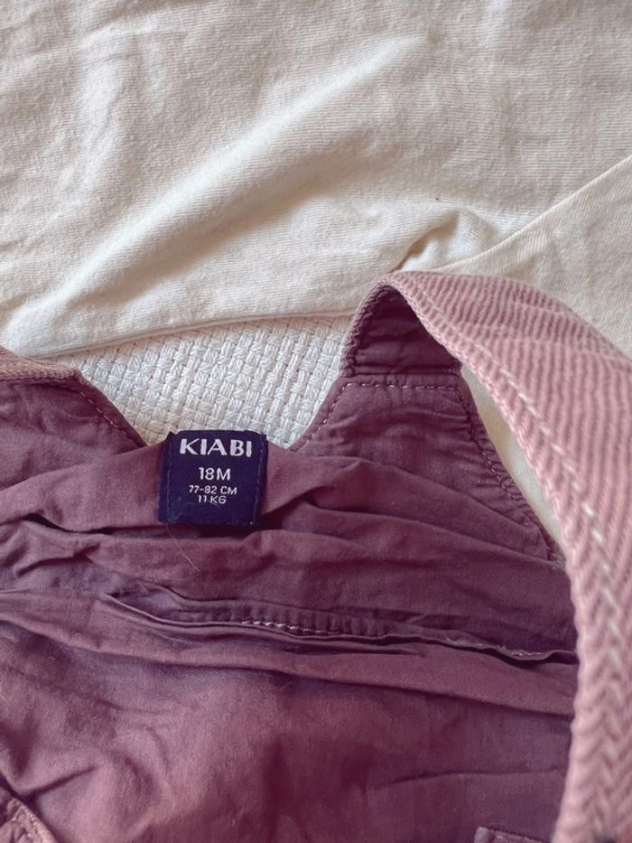 Ensemble Kiabi salopette et tee-shirts avec col broderie 18 mois - photo numéro 7