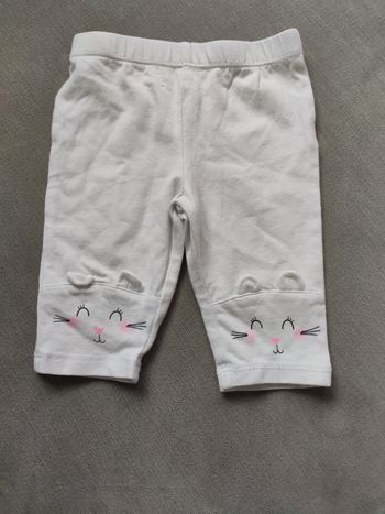 Legging blanc été tex 6 mois