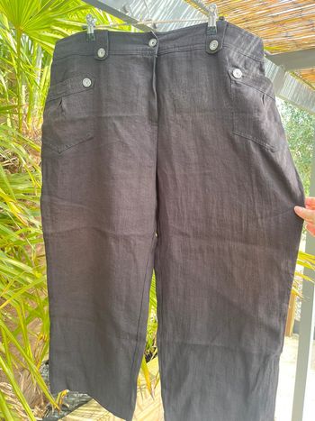 Pantalon noir court en nylon 50 Suspens A