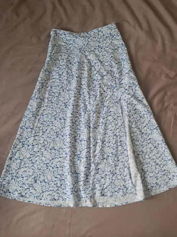 Jupe longue a fleurs