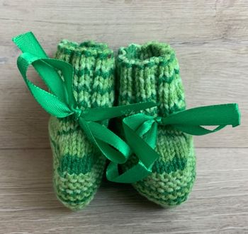 Chaussons au tricot 0-3 mois