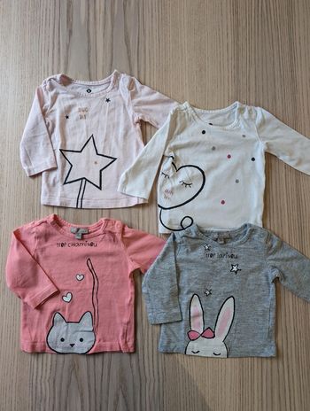Lot de t-shirts manches longues