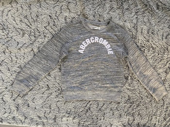 Pull gris chiné Abercrombie - taille 7/8 ans - photo numéro 2