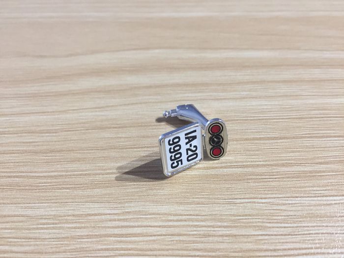 Plaque d'immatriculation pièce miniature Mercedes Benz 500 K 1936 Burago 1/20 1/20e 1/20eme #A46