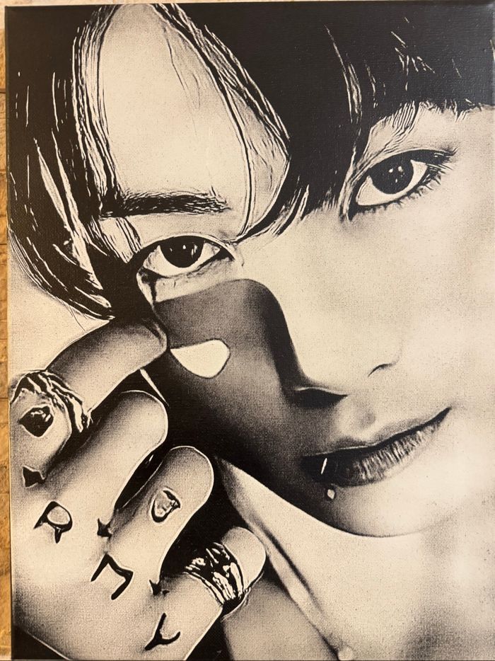 Tableau Jung Kook BTS en toile 30x40cm – portrait K-pop intense - photo numéro 5