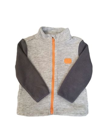 Gilet polaire gris avec fermeture Kiabi