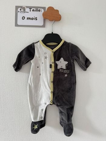 Pyjama / grenouillère / dors bien - taille 0 mois 🌼