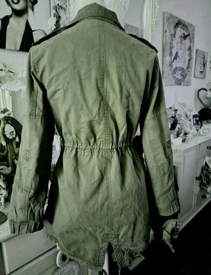 Veste kaki Bershka Taille S - photo numéro 2