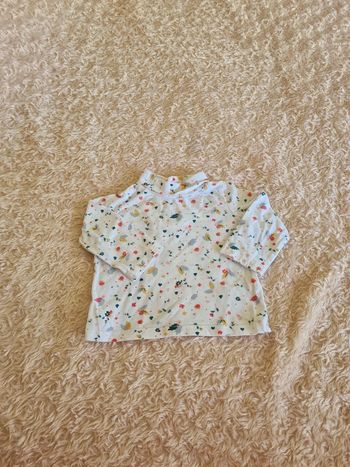 Sous pull col roulé fille