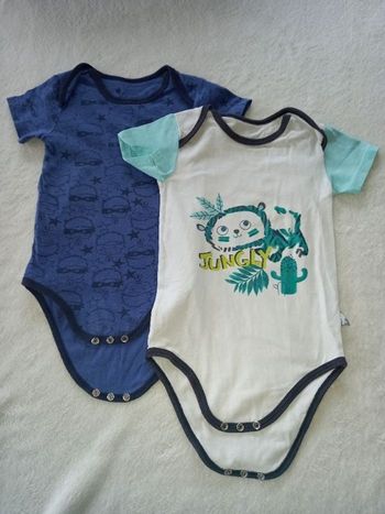 lot de 2 bodys MC petit béguin 24M-92CM