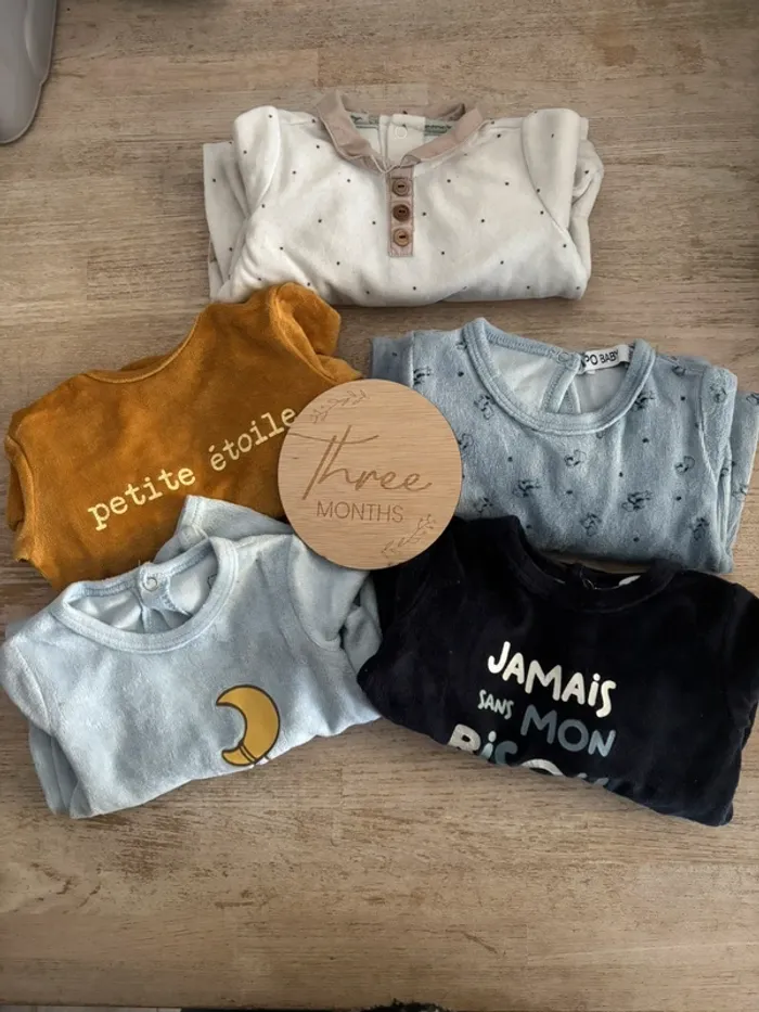 Lot pyjamas 3 mois