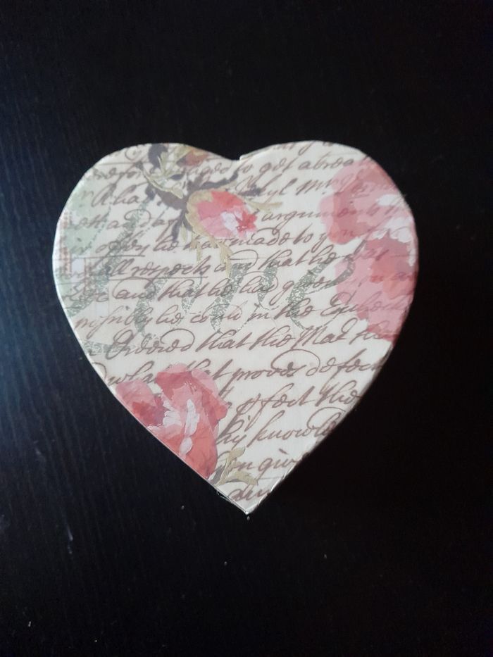 Boîte  cœur stamperia - photo numéro 2