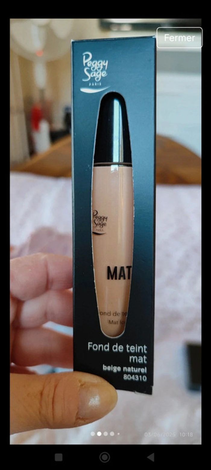 Peggy Sage Fond de teint Mat Teinte 2M Beige Naturel 30 ml - photo numéro 2