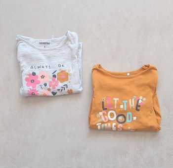 Lot de 2 hauts filles - 4 ans