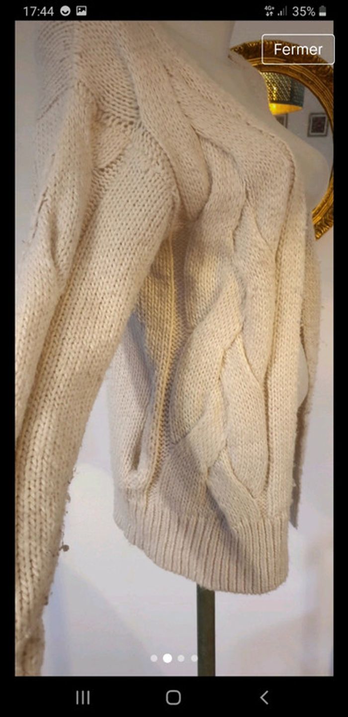 Gilet creme - photo numéro 2