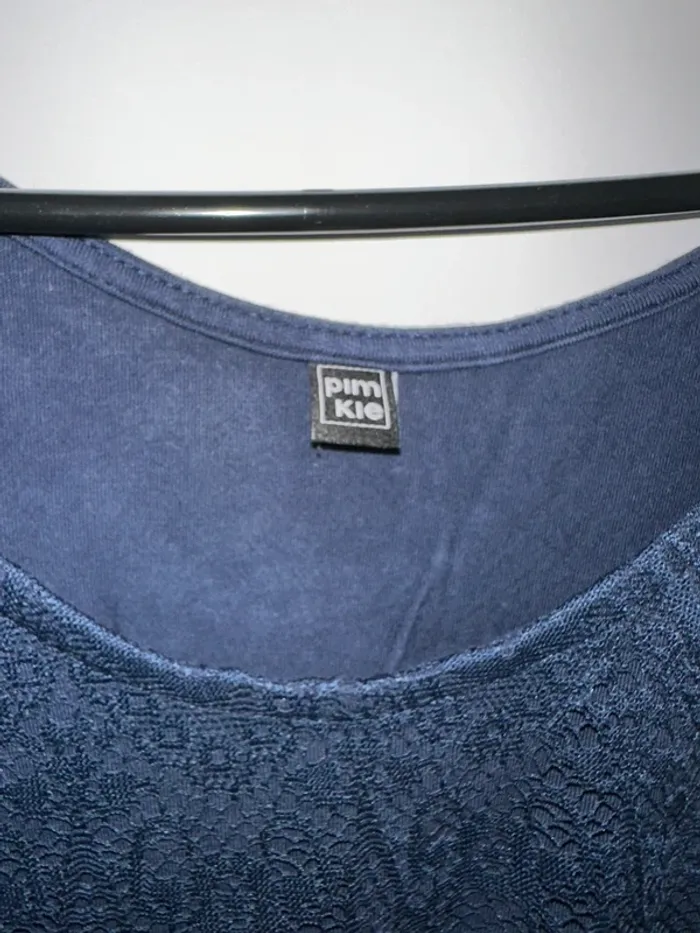 Débardeur bleu marine dentelle – Pimkie – T.S – Bon état - photo numéro 3