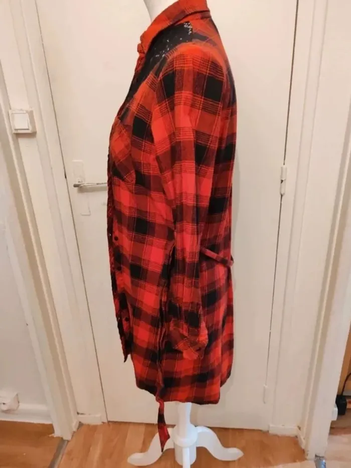 Chemise robe à carreaux Lola Paris taille 40 - photo numéro 4