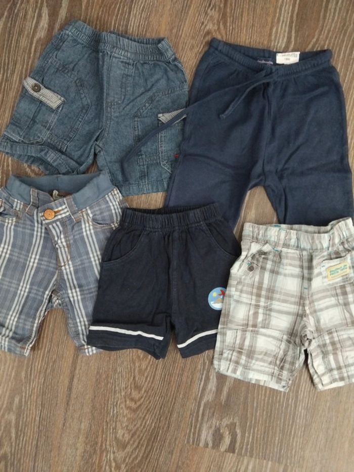 Lot 6 mois garçon short bermuda