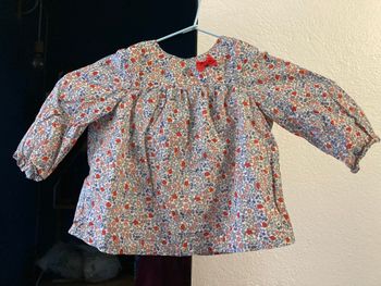 Blouse liberty cyrillus bébé 9 mois