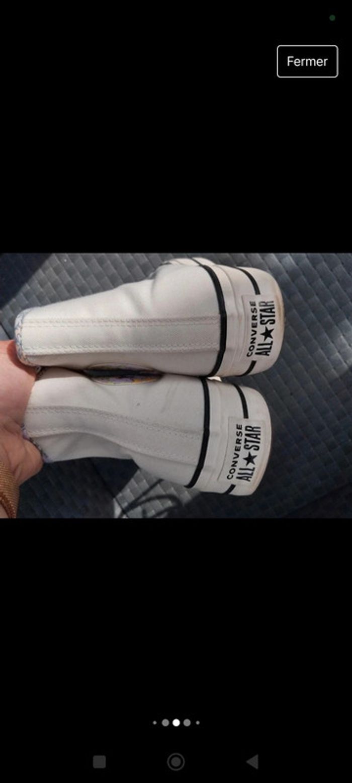 Converses blanches all star - photo numéro 7