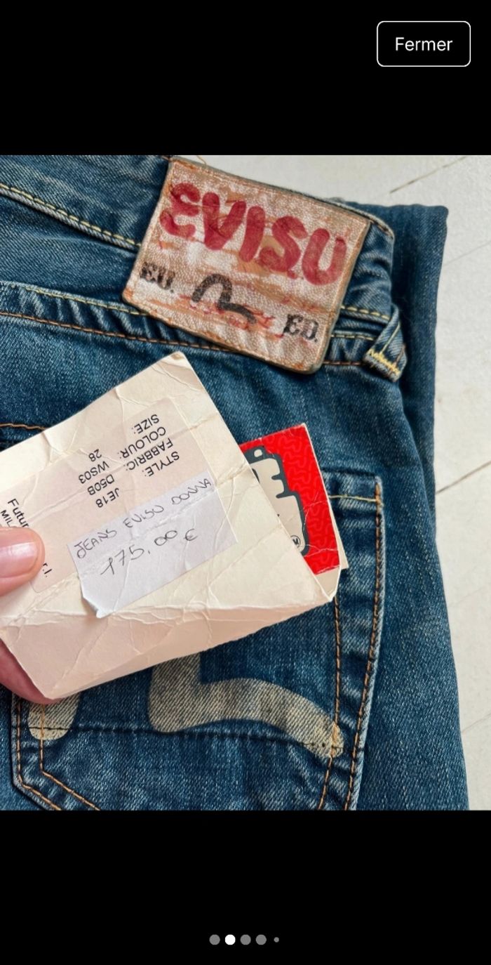 👖 Jean evisu eu·ed – Taille 36 - photo numéro 2