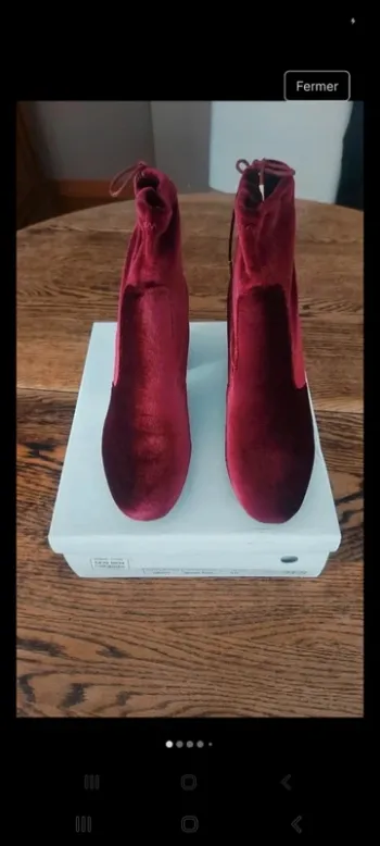 Bottine I Love Shoes Burgundy taille 39 Neuve