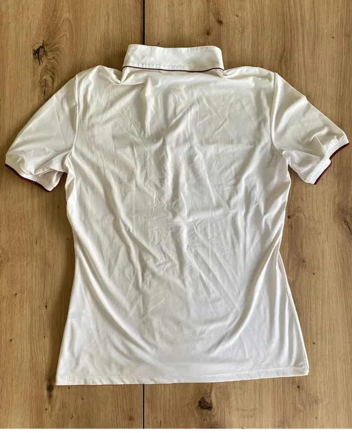 Polo de Concours Cavalleria Toscana – Crème et Blanc – Taille M – Très Bon État - photo numéro 5
