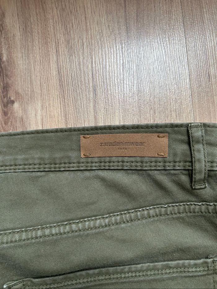 Jean kaki uni Slim Homme Zara Tailles 44-46 - photo numéro 7