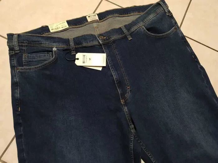 Mustang - new! with tags men's pants jeans belt 124-136cm /d.110 - photo numéro 5