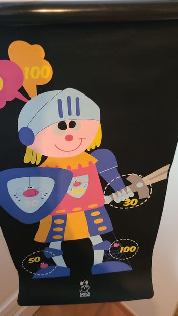 Jeu de fléchettes magnétique  chevalier et dinosaure