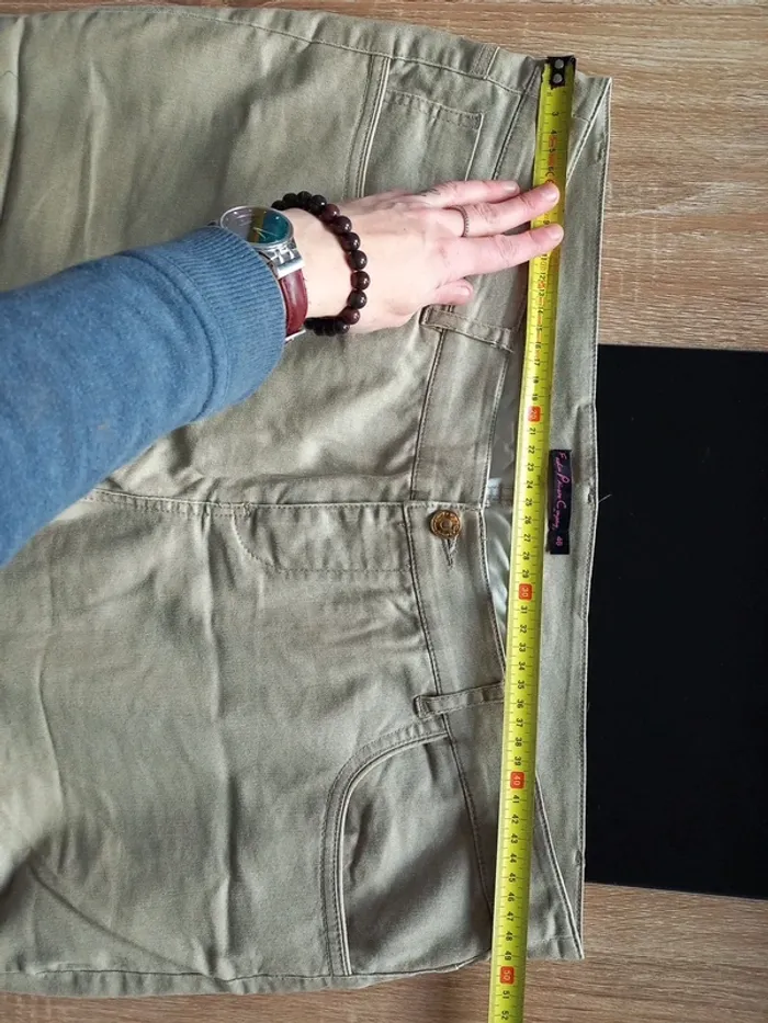 Pantalon femme beige T46 - photo numéro 6