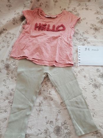 Ensemble pastel fille 24mois