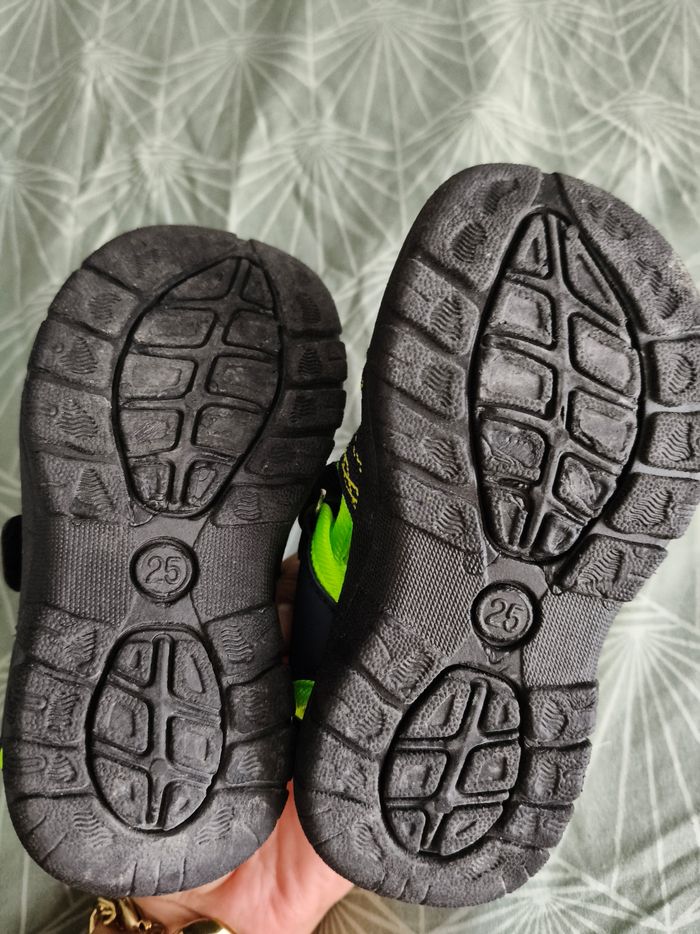 Sandales scratchs 25 bleues et vertes neuves - photo numéro 5