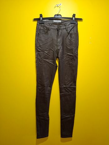 Jeans imitation cuire