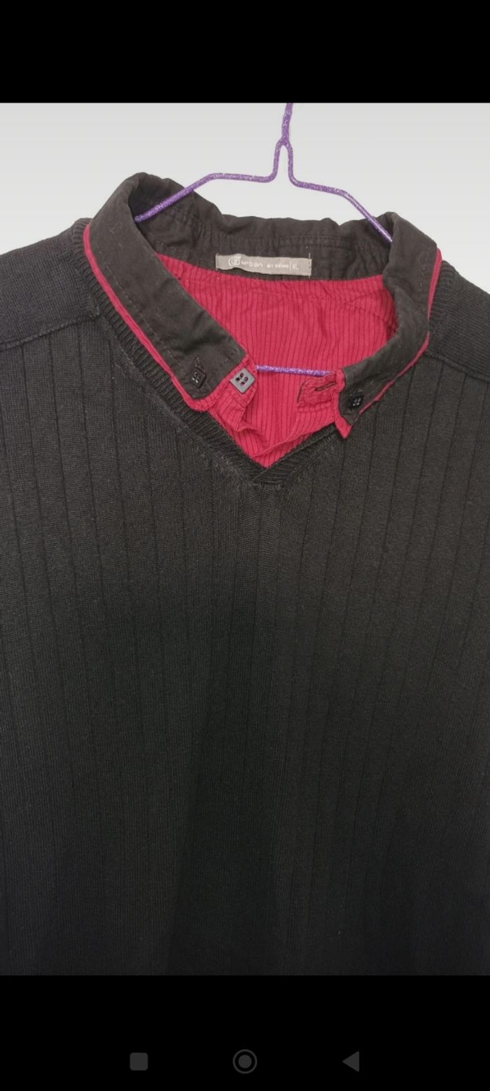 Pull col chemise XL - photo numéro 3
